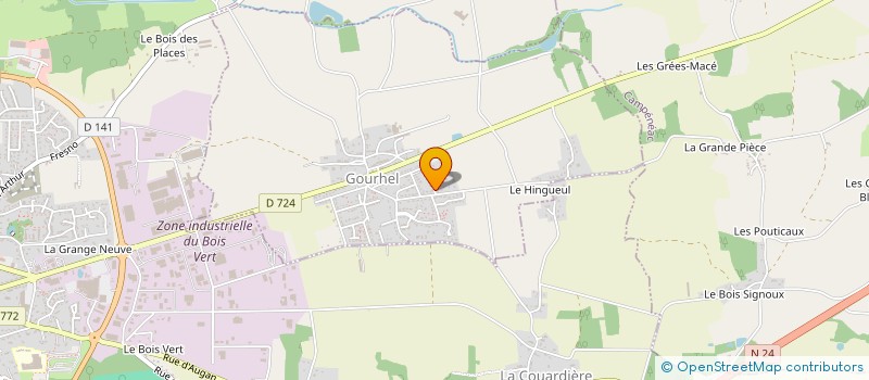 localisation de l'entreprise AMHECO  GOURHEL