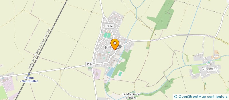 localisation de l'entreprise AMHEVA à JUILLY