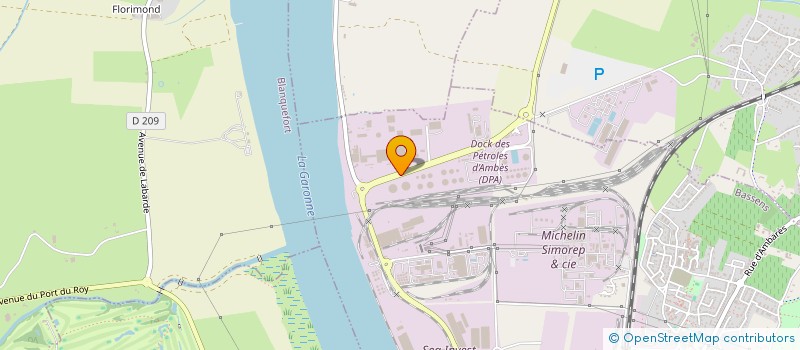 localisation de l'entreprise AMHO  SAINT-ANDRE-DE-CUBZAC