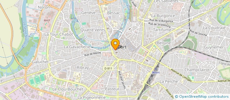 localisation de l'entreprise AMI 1 à NIORT