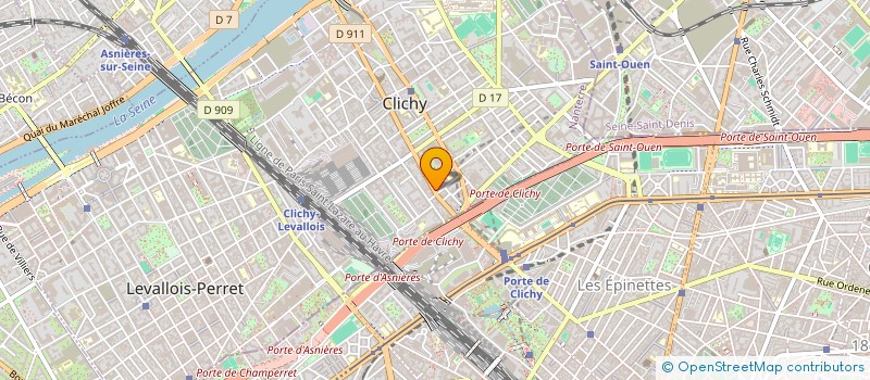 localisation de l'entreprise AMI à CLICHY