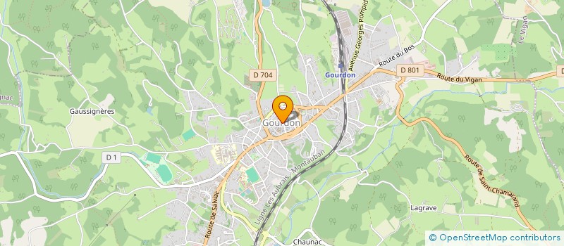 localisation de l'entreprise AMI  GOURDON