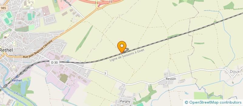 localisation de l'entreprise AMI  RETHEL