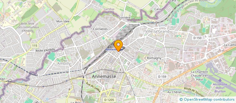 localisation de l'entreprise AMI C.A.L.M.E à ANNEMASSE
