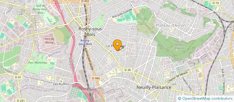 localisation de l'entreprise AMI CLIM RENOV à ROSNY SOUS BOIS