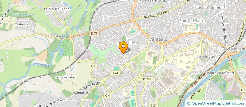 localisation de l'entreprise AMI COIFF  LIMOGES