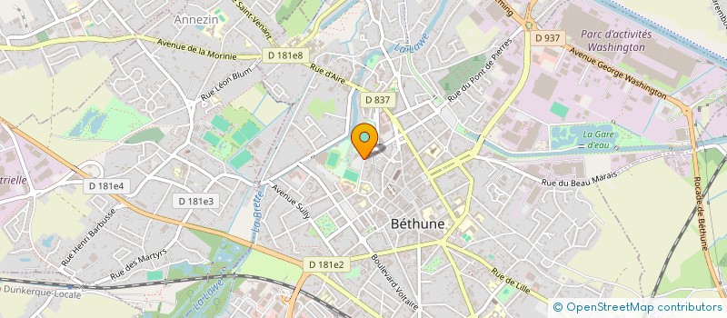 localisation de l'entreprise AMI DU PEUPLE (AP) à BETHUNE