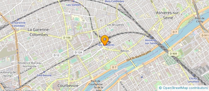 localisation de l'entreprise AMI EDITION INFORMATION MEDICALE à COURBEVOIE