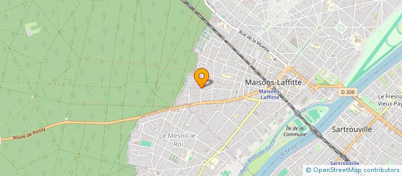 localisation de l'entreprise AMI FAMILLES 78 à MAISONS-LAFFITTE