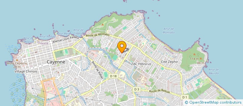 localisation de l'entreprise AMI-GUYANE(ASSOCIATION NATIONALE DES MALADES INVALIDES ET HANDICAPES)  CAYENNE