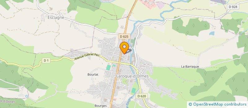localisation de l'entreprise AMI-HYDRAU à LAROQUE-D'OLMES