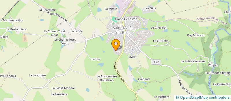 localisation de l'entreprise AMI MALVENT à SAINT-MALO-DU-BOIS