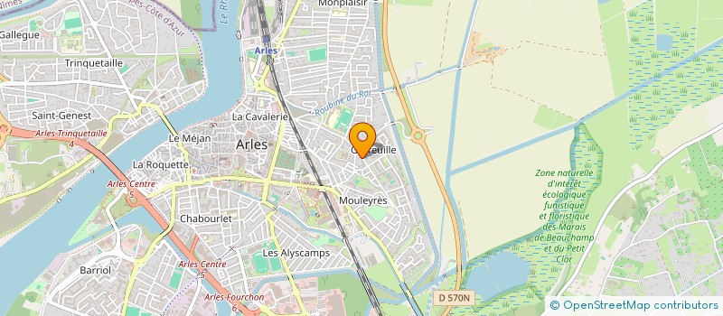 localisation de l'entreprise AMI MARINS ANCIENS COMBAT D ARL SA REG à ARLES