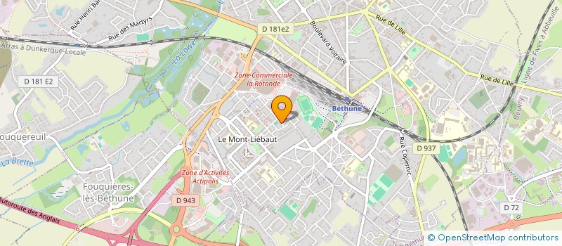 localisation de l'entreprise AMI MOTORS à BETHUNE