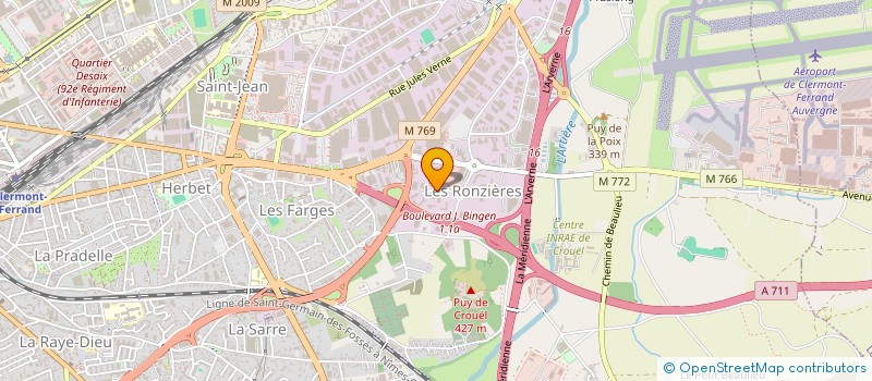 localisation de l'entreprise AMI SARL  CLERMONT-FERRAND