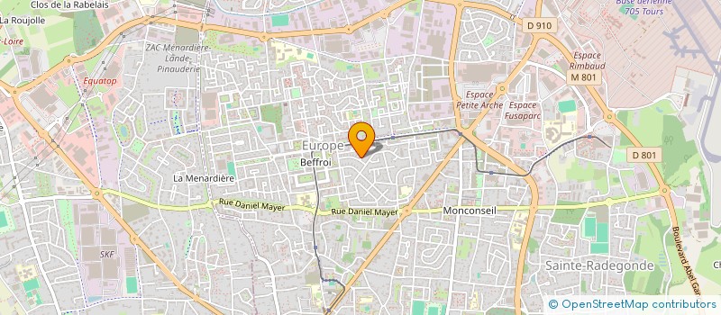 localisation de l'entreprise AMI VOYAGEUR 37 à TOURS