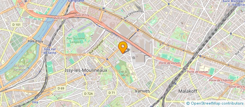 localisation de l'entreprise AMI VTC92 à ISSY-LES-MOULINEAUX