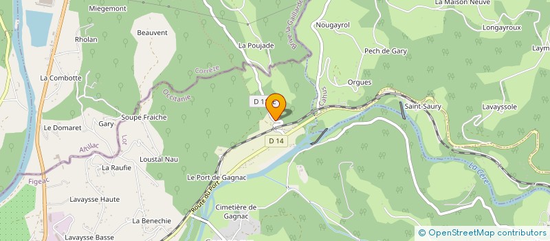 localisation de l'entreprise AMI2ELEC  LOUBRESSAC