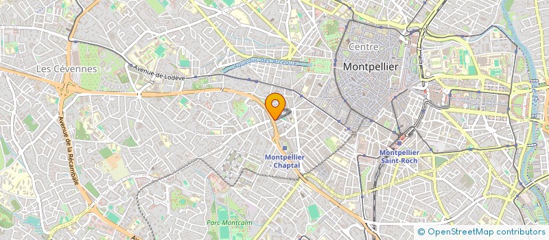 localisation de l'entreprise AMIAGE à MONTPELLIER
