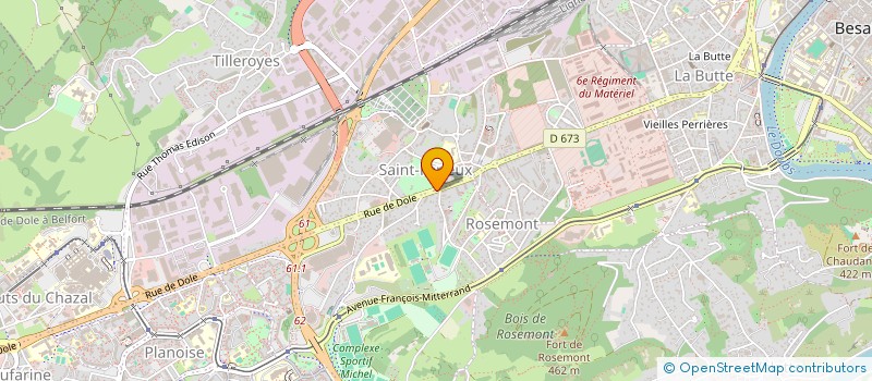 localisation de l'entreprise AMIAMI à BESANCON