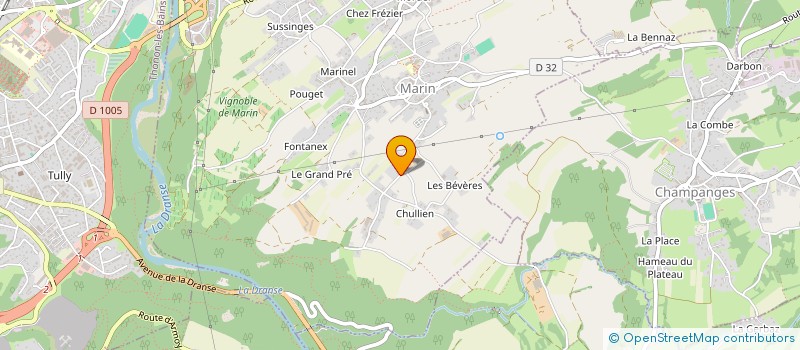 localisation de l'entreprise AMIANTE 74 à MARIN