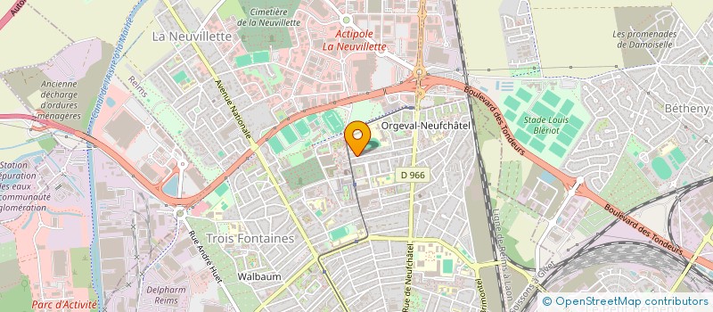 localisation de l'entreprise AMIANTE D' FLOC à REIMS