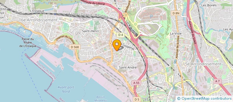 localisation de l'entreprise AMIANTE DECONTAMINATION AMENAGEMENT CONS à MARSEILLE
