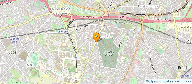 localisation de l'entreprise AMIANTE DEFLOCAGE ISOLATION à LILLE