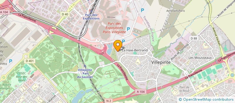 localisation de l'entreprise AMIANTE DEMOLITION PLOMB à VILLEPINTE