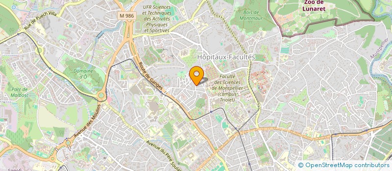 localisation de l'entreprise AMIANTE IMMOBILIER DIAGNOSTIC - AID - à MONTPELLIER
