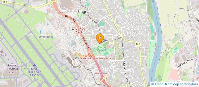 localisation de l'entreprise AMIANTE SERVICE ET DEMANTELEMENT OCCITAN à BLAGNAC