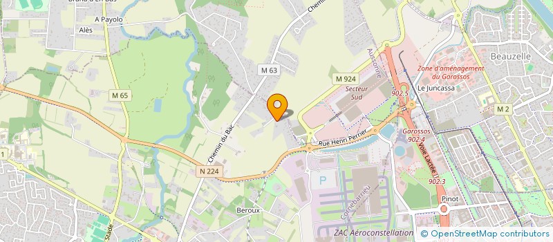 localisation de l'entreprise AMIANTECH à CORNEBARRIEU