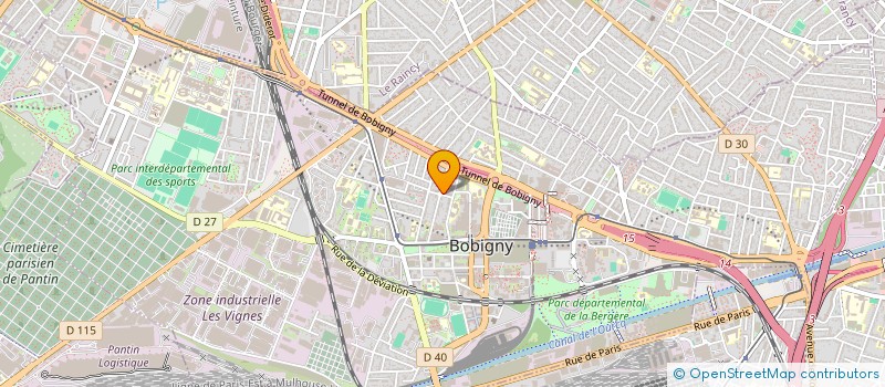 localisation de l'entreprise AMIANTECO à BOBIGNY