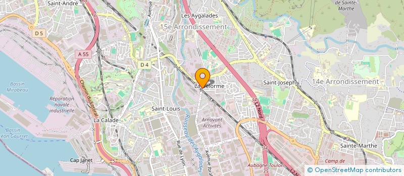 localisation de l'entreprise AMIAR TRANSPORT à MARSEILLE 15EME