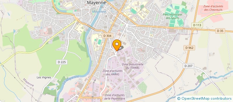 localisation de l'entreprise AMIARD BERTRAND CREATIONS à MAYENNE