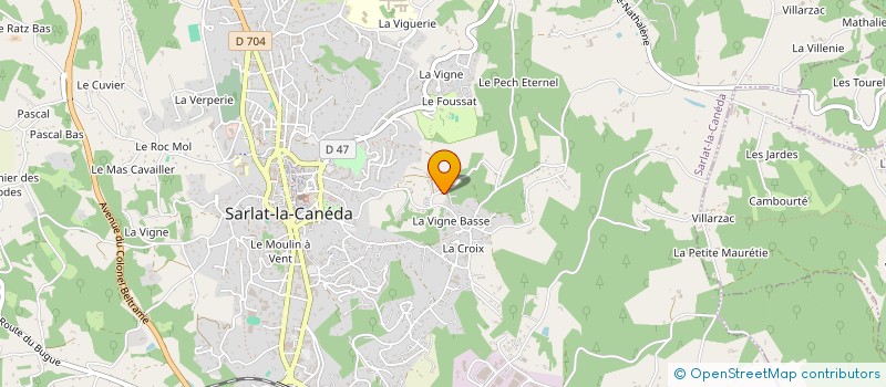 localisation de l'entreprise AMIARD HUDEBINE  SAINT-VINCENT-DE-COSSE