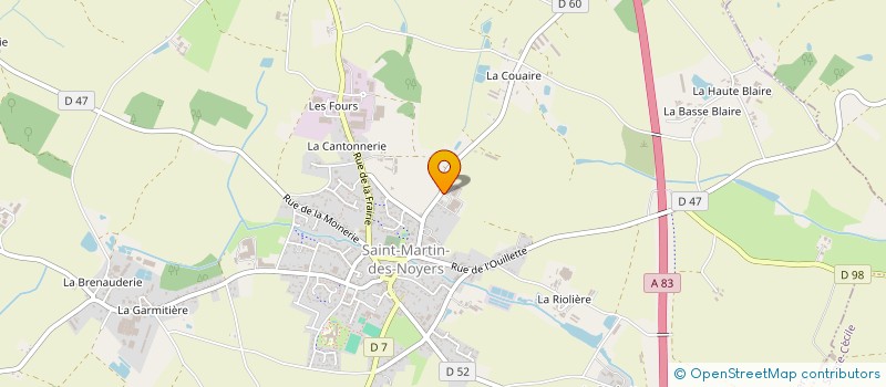 localisation de l'entreprise AMIAUD à SAINT-MARTIN-DES-NOYERS