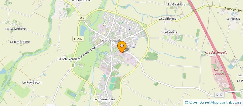 localisation de l'entreprise AMIAUD à LES BROUZILS