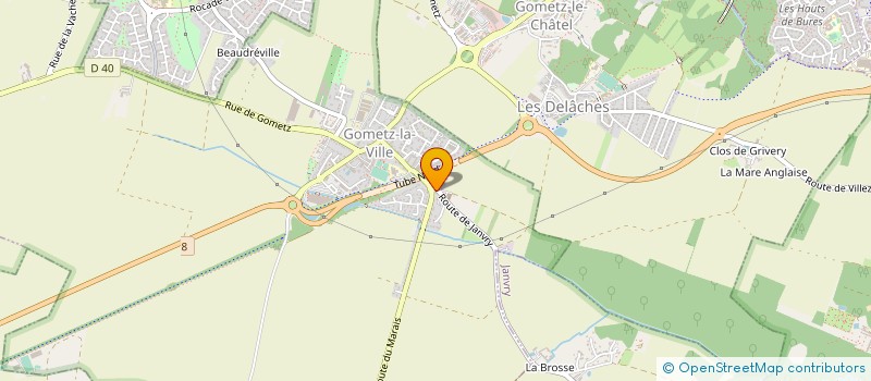 localisation de l'entreprise AMIBAT à GOMETZ-LA-VILLE