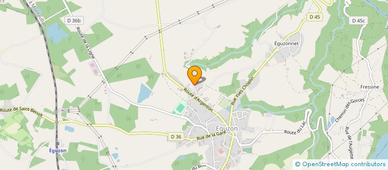localisation de l'entreprise AMIBETAIL à EGUZON-CHANTOME