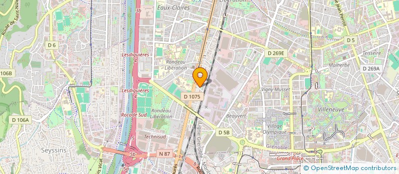 localisation de l'entreprise AMIC  GRENOBLE