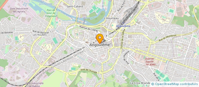 localisation de l'entreprise AMIC DON SANG VOLONT BENEV EMP MUNIC à ANGOULEME
