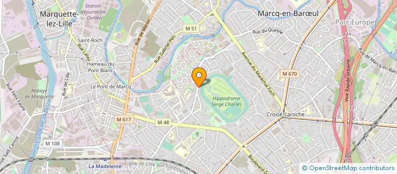 localisation de l'entreprise AMIC LAIQ GRPS SCOL CLEMENCEAU HTELOGES à MARCQ-EN-BARŒUL