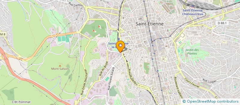 localisation de l'entreprise AMIC LAIQUE BEAUBRUN BUVETTE à SAINT-ETIENNE