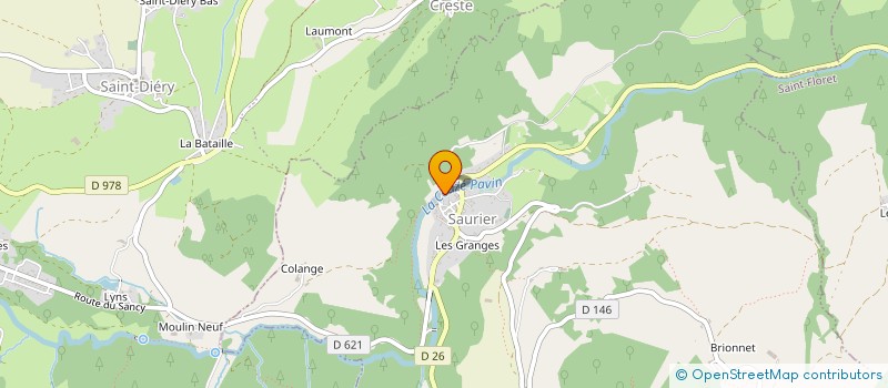 localisation de l'entreprise AMIC LAIQUE DE CHADELEUF à CHADELEUF
