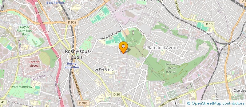 localisation de l'entreprise AMIC LOC CITE BOIS D'AVRON PAV & IMM à ROSNY-SOUS-BOIS