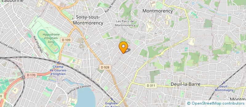 localisation de l'entreprise AMIC LYRIQUE ET THEAT LES TROIS COUPS  SOISY SS MONTMORENCY