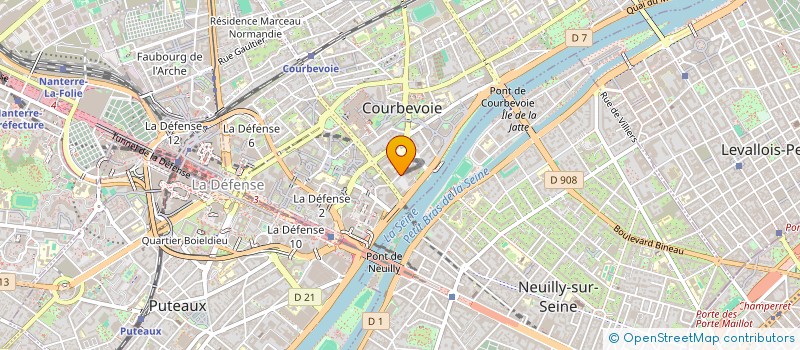 localisation de l'entreprise AMIC PERSO AGENC FINAN BASSIN SEINE NORM à COURBEVOIE