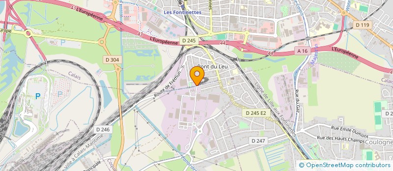 localisation de l'entreprise AMIC. RETRAITES PRE RETRAITES COURTAULDS à CALAIS