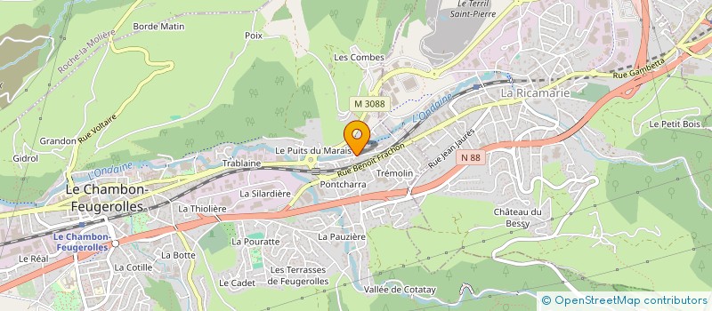 localisation de l'entreprise AMIC SPORT CHAMBON FEUGEROLLES à LE CHAMBON-FEUGEROLLES